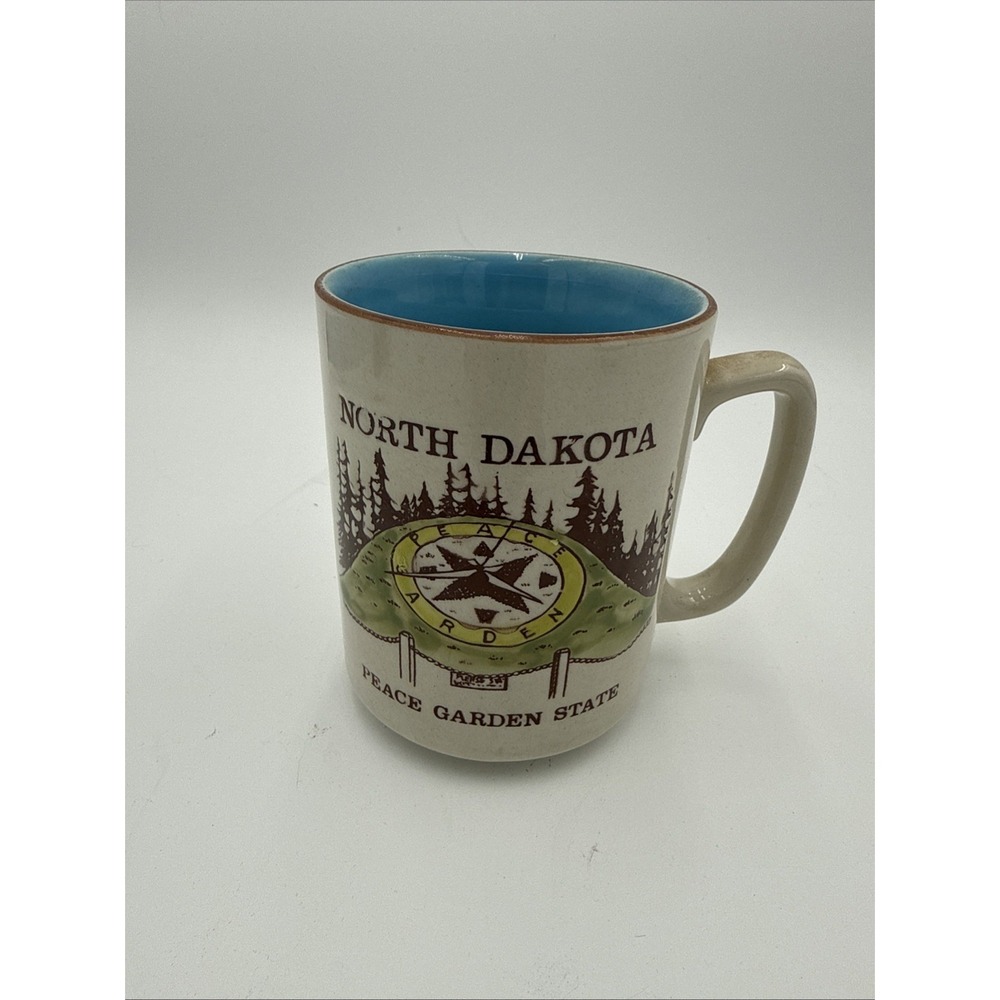 Vintage North Dakota Souvenir Mug Japan Peace Garden State Cup Coffee Mug